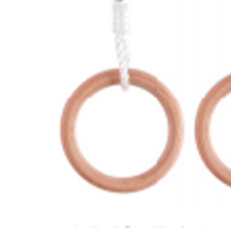 Naturalis Birch Wood Gymnastic Annulos Pro Kids