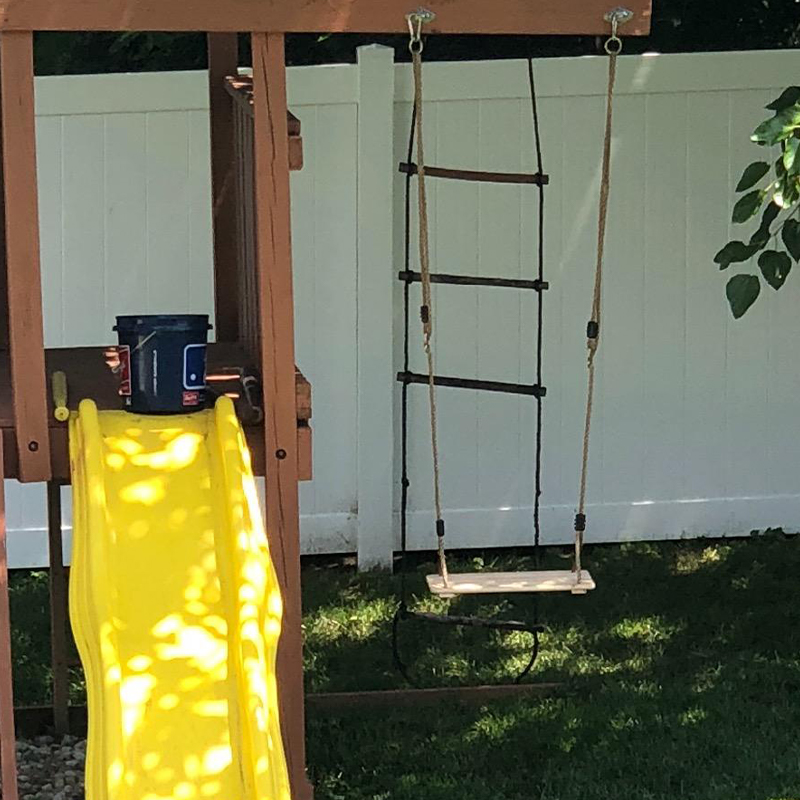 Natural Pine Wood Kids Swing