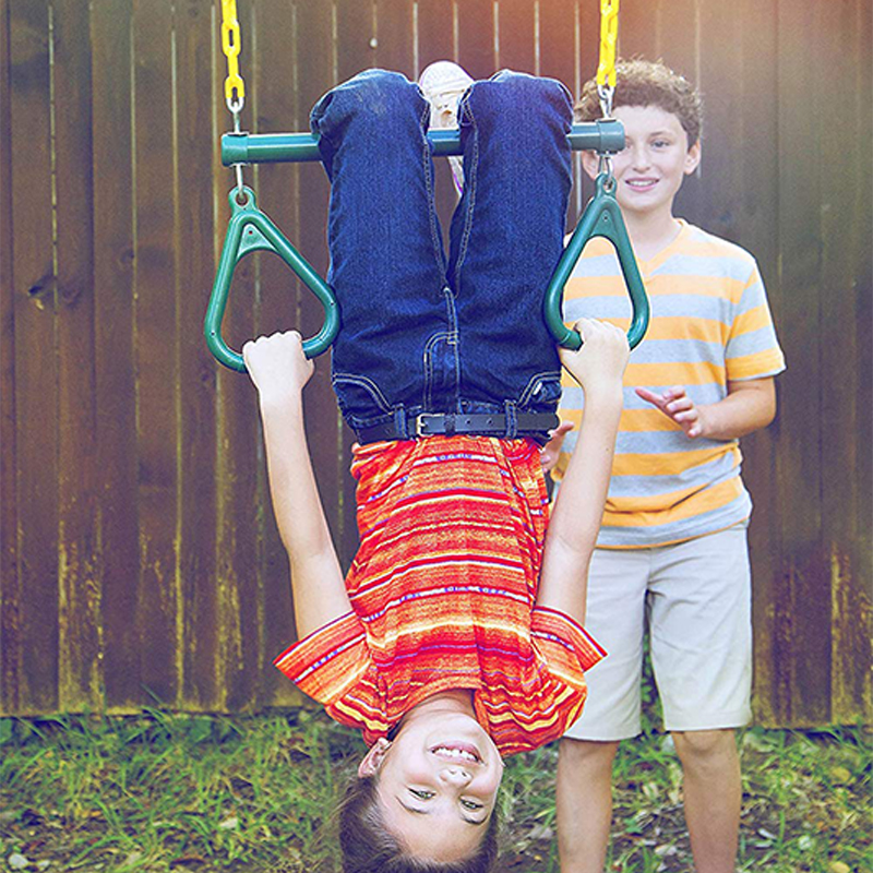 Silva Green Iron Chain Kids Swing Trapeze